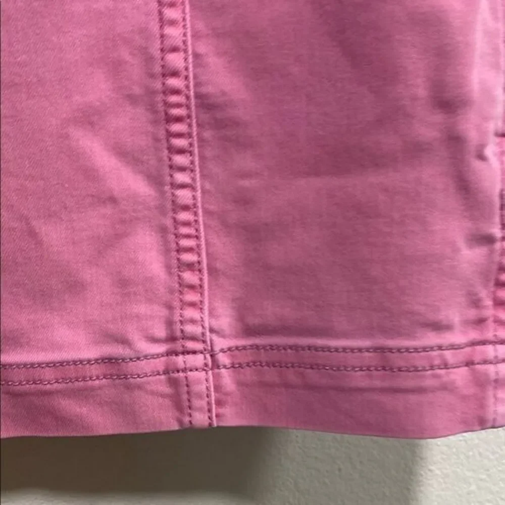 Free People Pink Seamed Mini Skirt‎ Size 4 Cotton Blend Bodycon - Picture 7 of 10